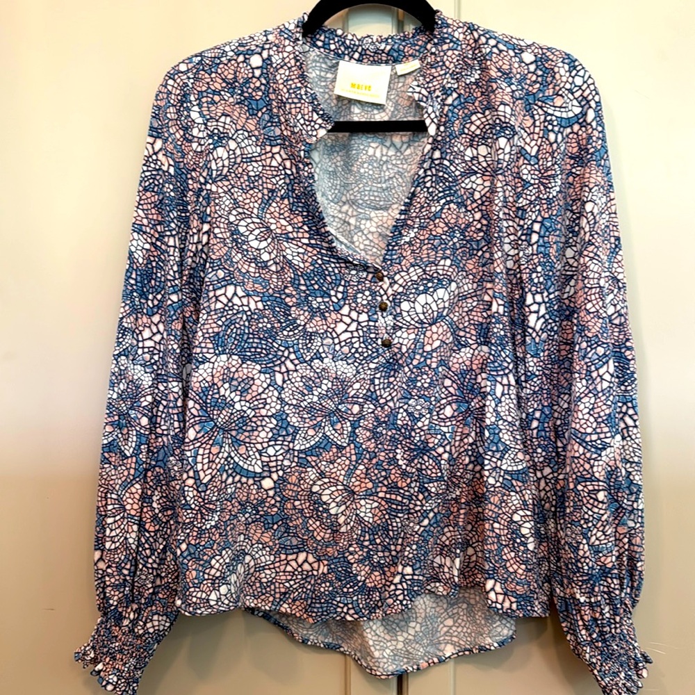 Anthropologie Maeve Colette Peasant Blouse. Size Extra Small